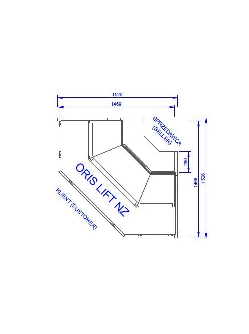 NZ ORIS LIFT | Külső sarokpult