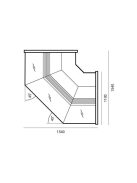 WCH-6/1BNz WEGA | Külső sarokpult